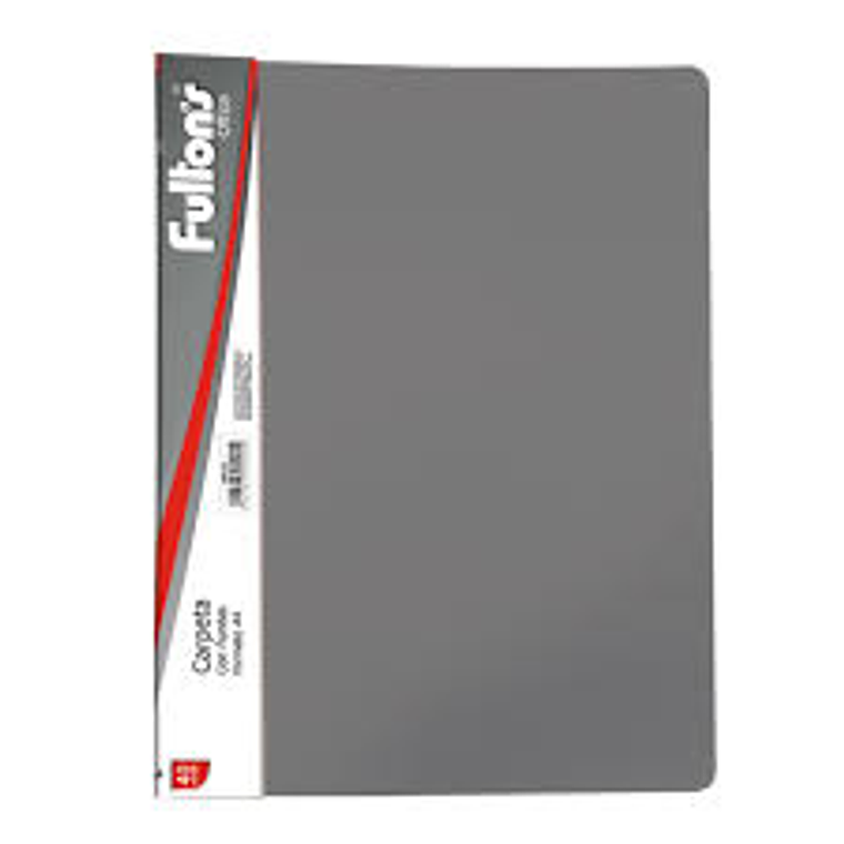 Carpeta C/Fundas Of. 40 Fundas Vinil Gris Fultons 1