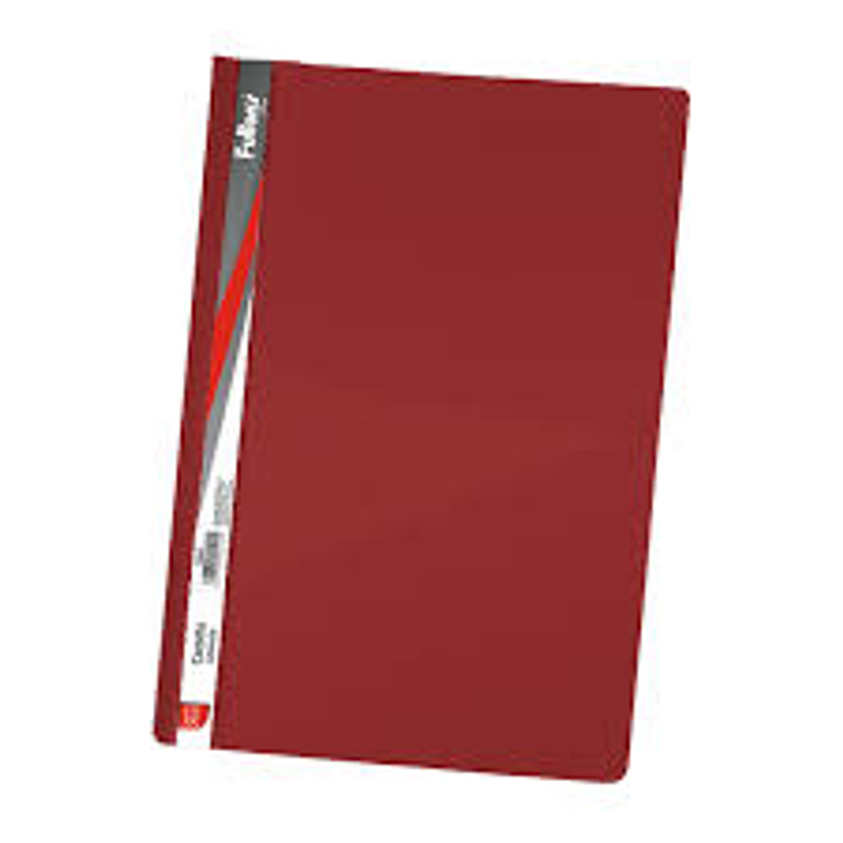 Carpeta C/Fundas Of. 40 Fundas Vinil Rojo Fultons 1