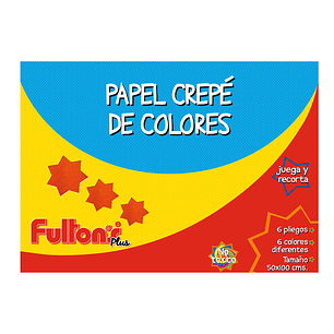 Carpeta C/Papel Crepe 6 Hjs 6 Col Fultons