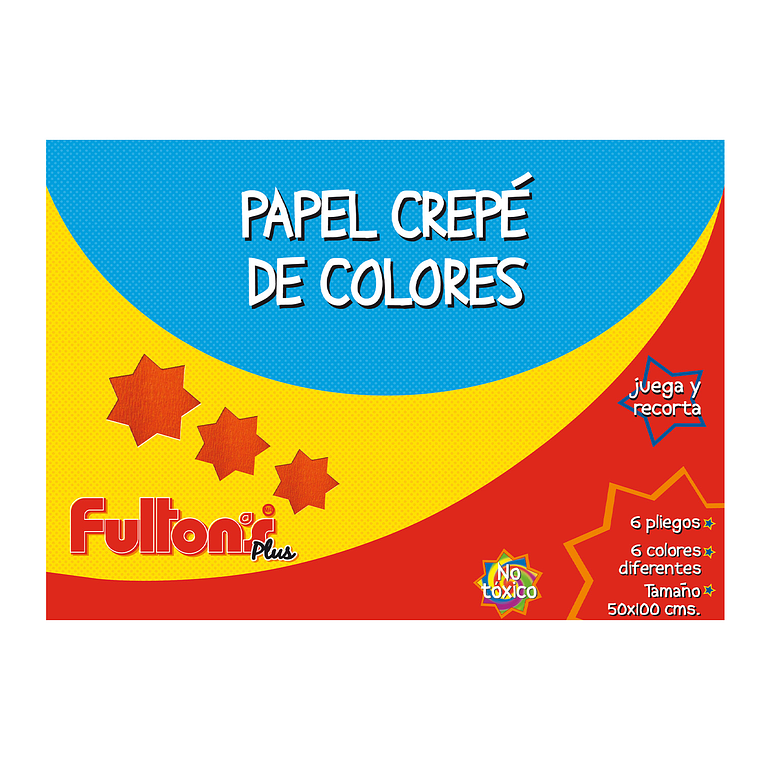 Carpeta C/Papel Crepe 6 Hjs 6 Col Fultons 1