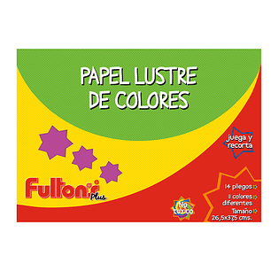 Carpeta C/Papel Lustre 14Hjs 11 Col Fultons