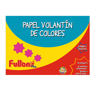 Carpeta C/Papel Seda 10 Hjs 8 Col Fultons