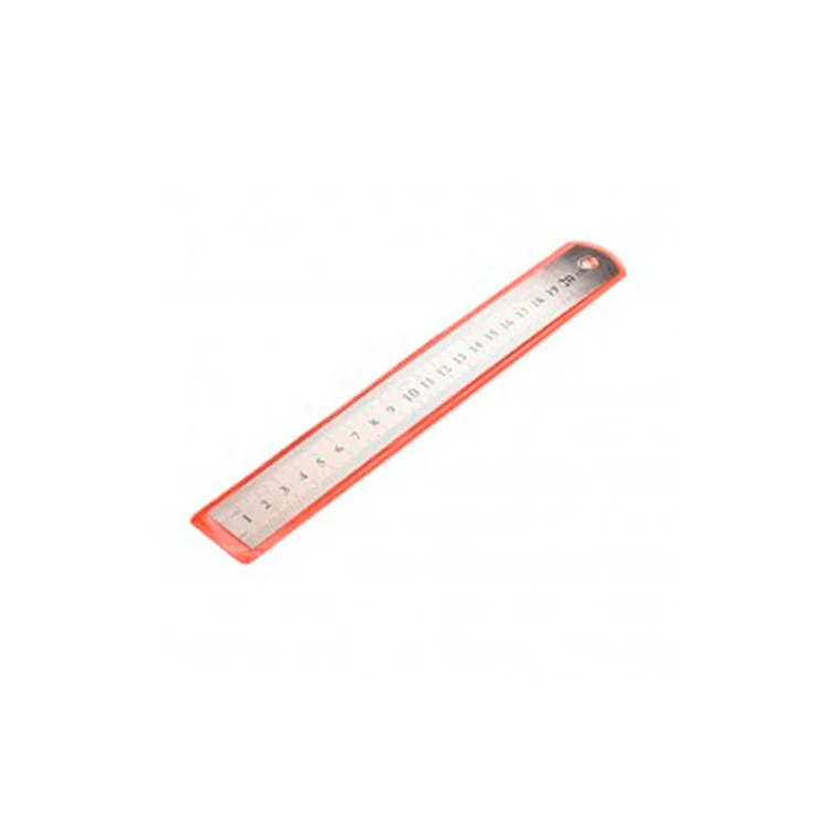 Regla Metalica 30 Cms Funda Roja Fultons 1