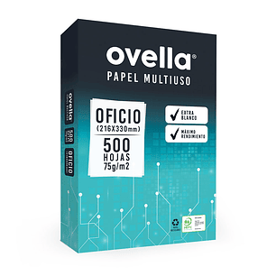 Resma Papel Tamaño Oficio Ovella