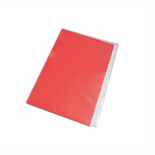 Carpeta Plastificada Color Rojo  Sin Acco Marca Fogata