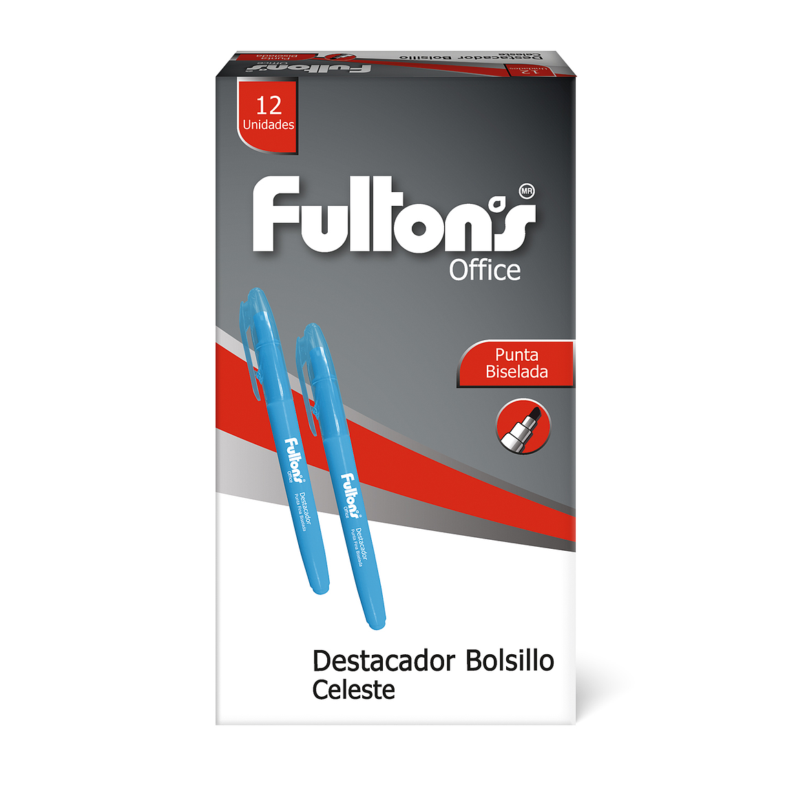 Destacador De Bolsillo Bis Celeste Fultons 1