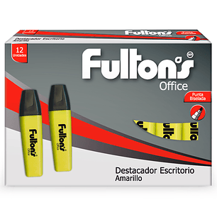 Destacador Escritorio Fultons Bis Amarillo Unid