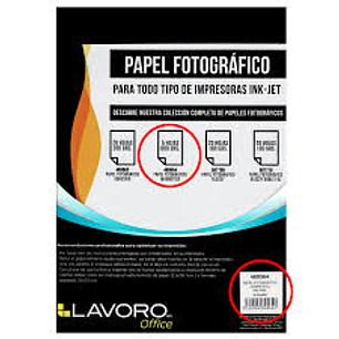 Papel Foto Adh A4 200Gr 20Hj Lavoro