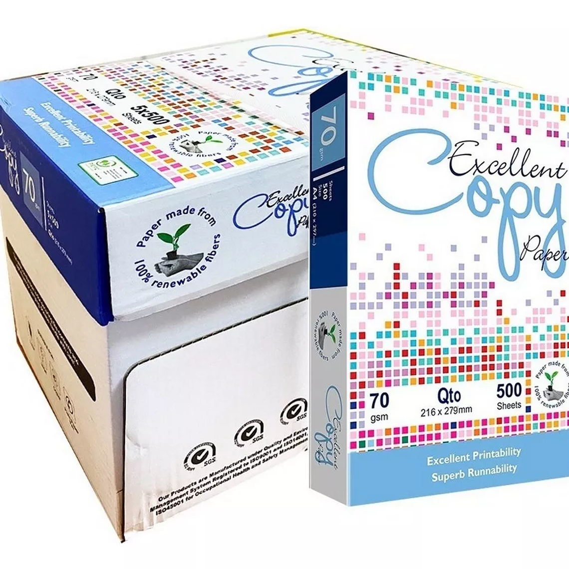 Papel Fotocopia Oficio 75Grs 500Hjs Excellent 1