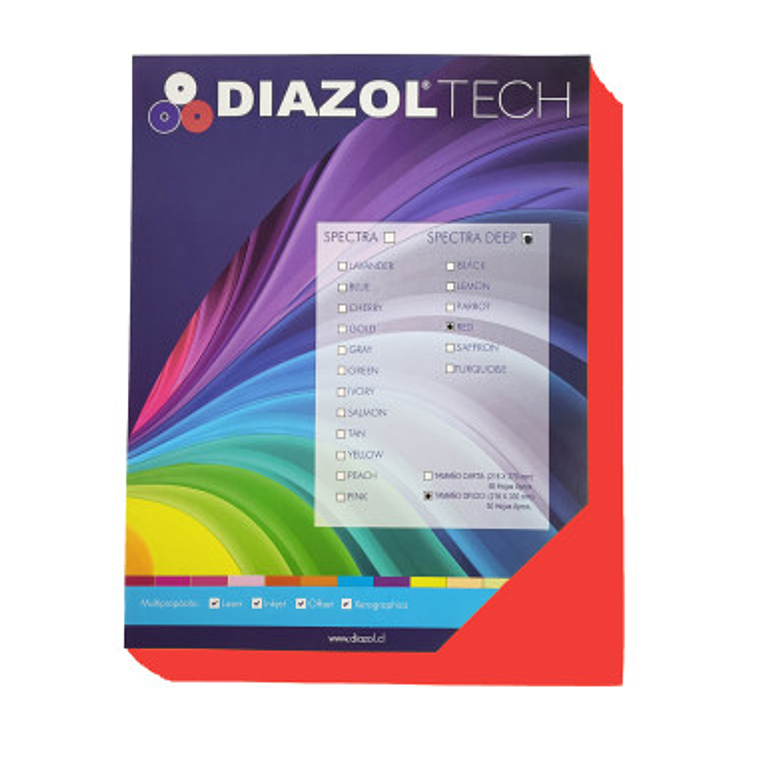 Papel Spectra Deep 80G Damasco Oficio 50Hj 1