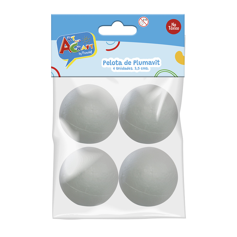 Pelota De Plumavit 3,5Cm 4Un Art&Craf 1