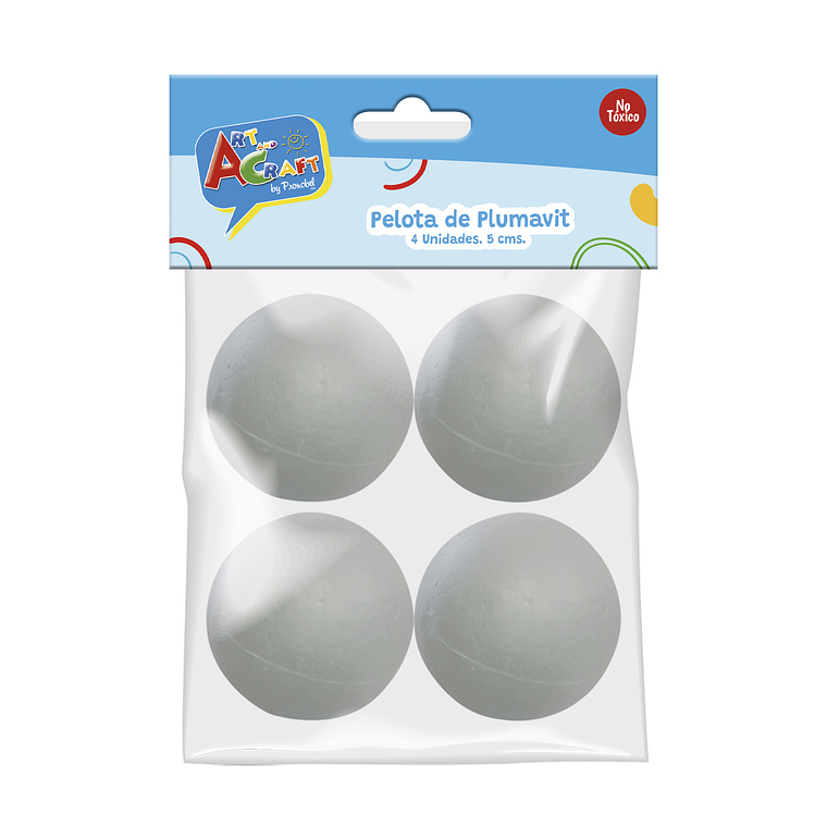 Pelota De Plumavit 5Cm 4Un Art&Craf 1