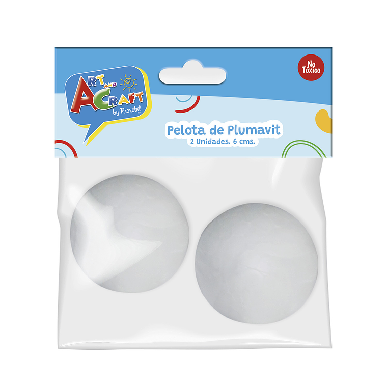 Pelota Plumavit 6Cm.2Un.Bolsa C/Art&Craf 1