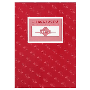 Libro Actas Composicion 200Hjs Rem