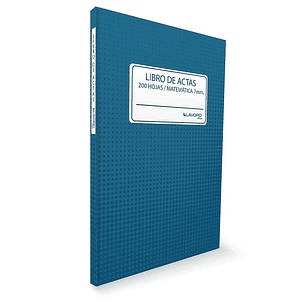 Libro De Actas 200 Hjs Foliado 7Mm Lavoro