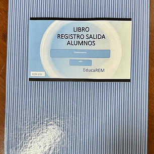 Libro De Registro De Salida De Alumno Rem