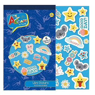 Libro Stickers 6 Paginas Motivacionales Art & Craf