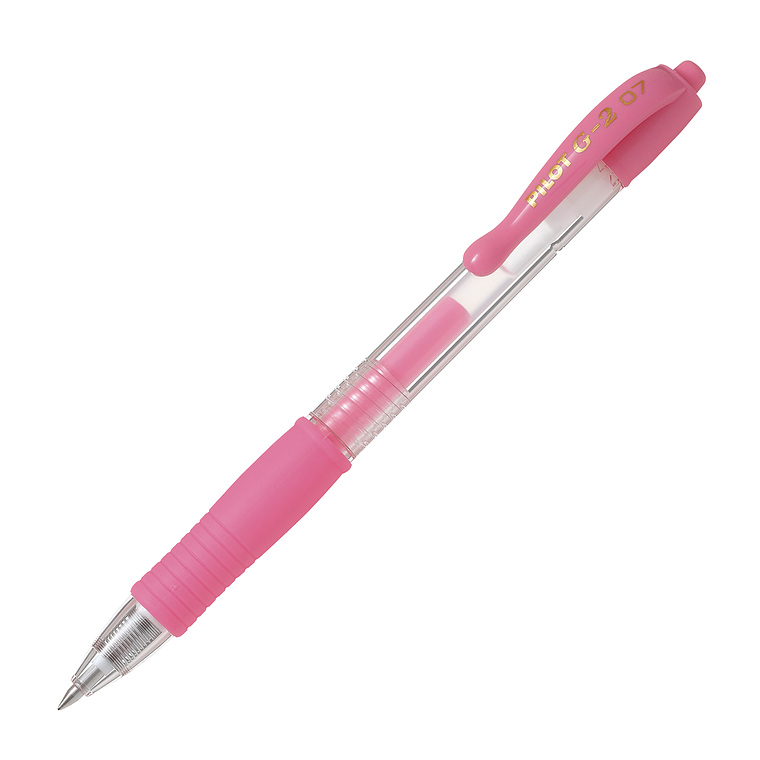 Lápiz Gel G-2 0.7 Rosado Pastel Pilot 1