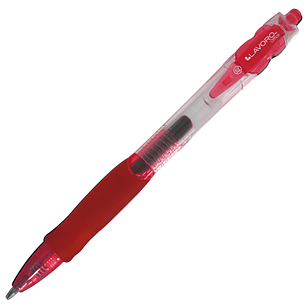 Lapiz Gel Retractil 0.7 Mm Rojo Lavoro
