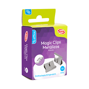 Magic Clip 6.4Mm 50U Metalico -003- Adix