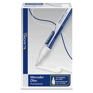 Marcador Oleo Blanco Lavoro