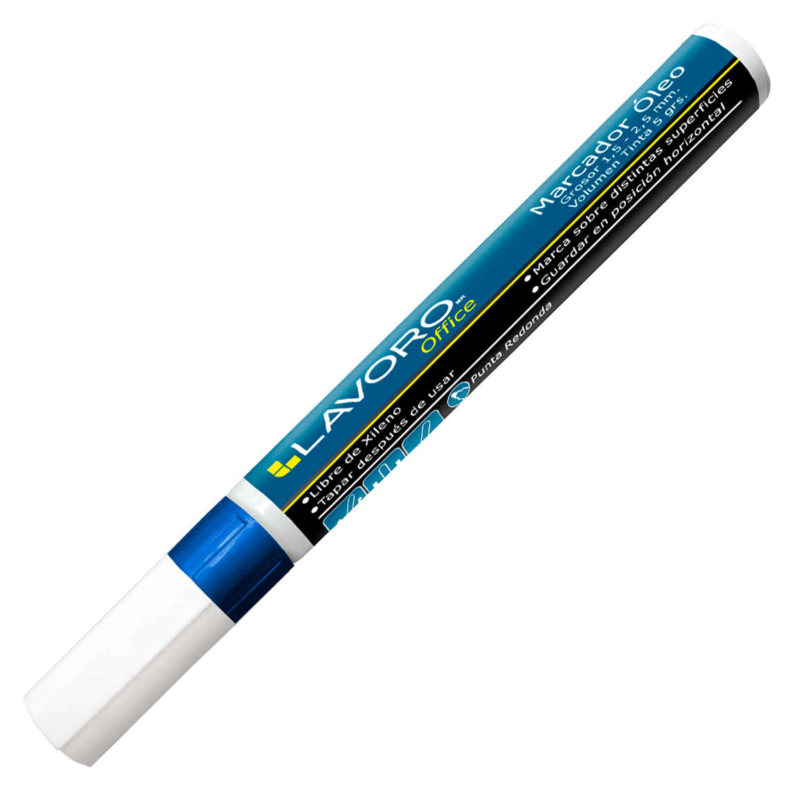 Marcador Oleo Plateado Lavoro 1