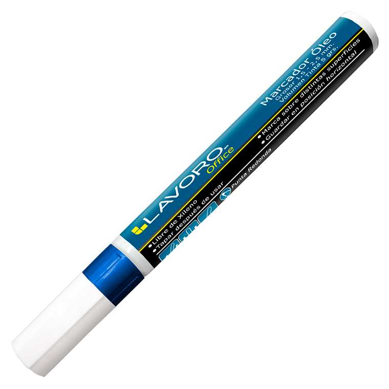 Marcador Oleo Plateado Lavoro 1