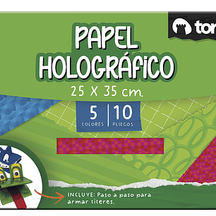 Bolson Papel Holografico Torre Imagia