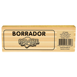 Borrador Proarte Madera Para Pizarra