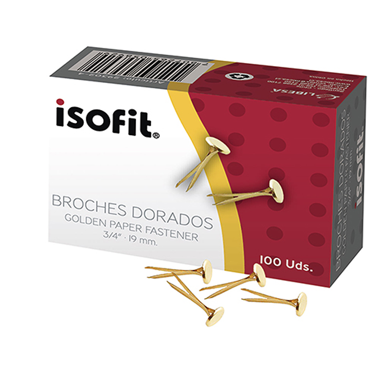 Broches Dorad Isofit Caja 100 Uds  3/4 ' (19 Mm) 1