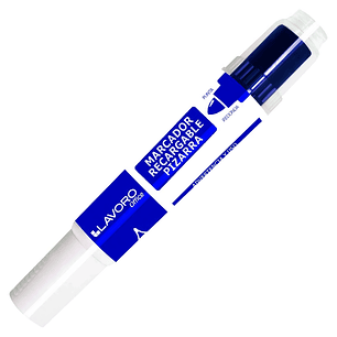 Marcador Pizarra Recargable Pta Red Azul Lavoro