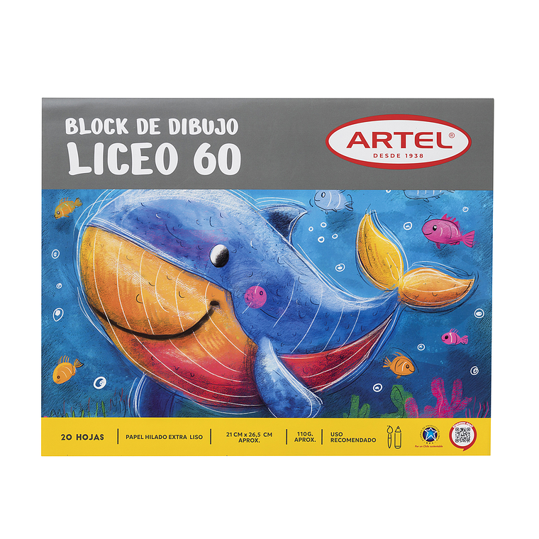 Block Liceo 60 20 Hojas Artel 1