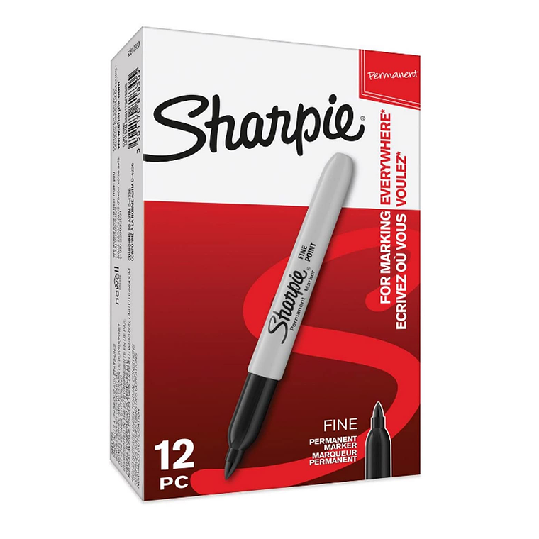 Marcador Punta Fina Negro Sharpie 1