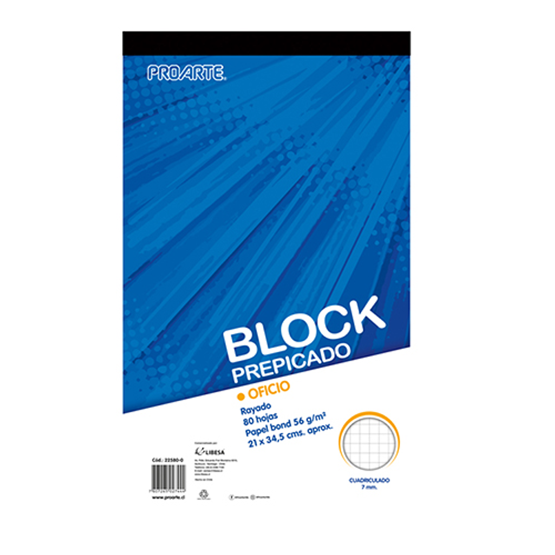 Block Prepicado Proarte Oficio 80 Hj 7Mm 1