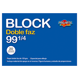 Block Proarte Medio N° 99 1/4 D/Fz 20Hj 53,5X37,5 Proarte
