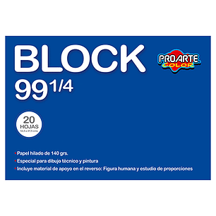 Block Proarte Medio N8 99 1/4 20 H.140 G 53.5X37.5