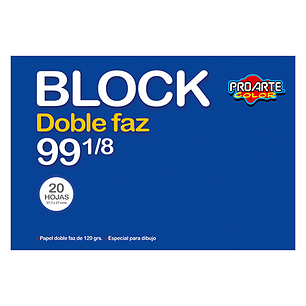 Block Proarte Medio N8 99 1/8 D/Fz 20Hjs. 37.7X27