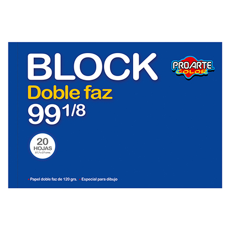 Block Proarte Medio N8 99 1/8 D/Fz 20Hjs. 37.7X27 1