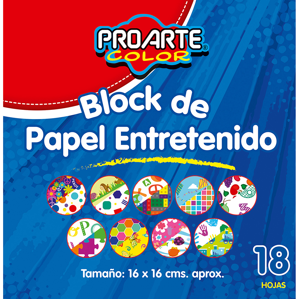 Block Proarte Papel Entretenido 16X16 18 Hjs 1