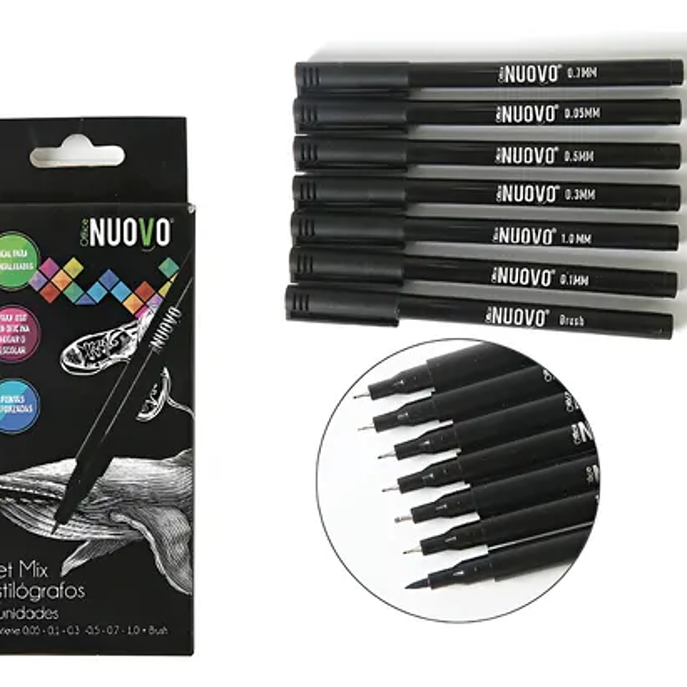 Estilografo Tiralineas Medidas Mix Set 7 Un Nuovo 1