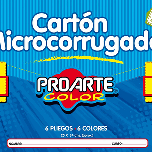 Estuche Carton Microcorrugado 6Col 6Hjs 25X35C Proarte