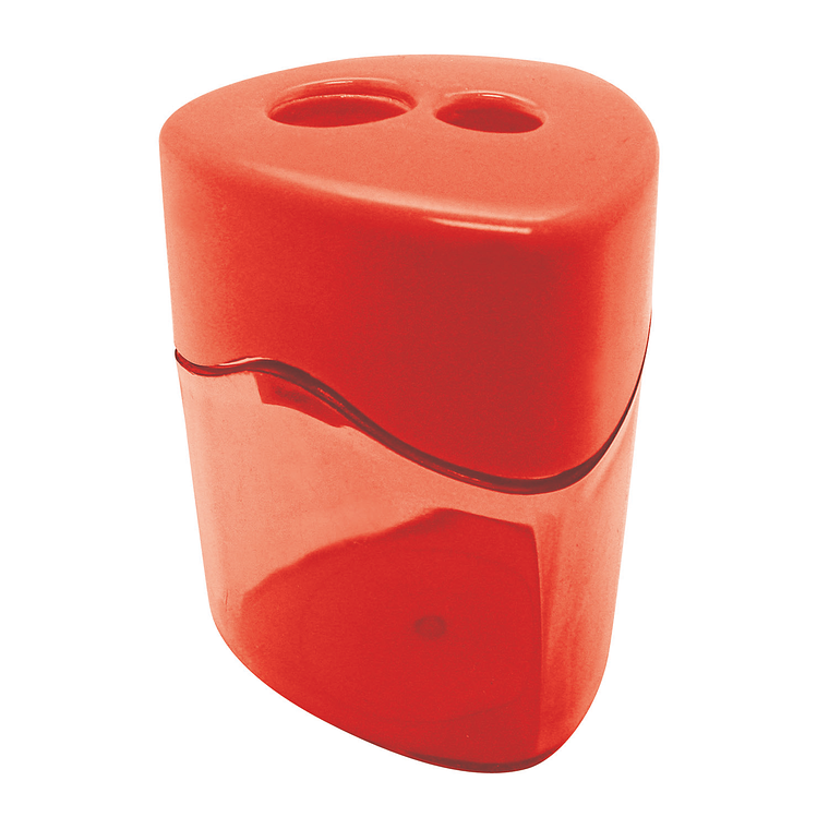 Sacapunta Plast C/Depos 2 Orif Cuadrado Fultons 1