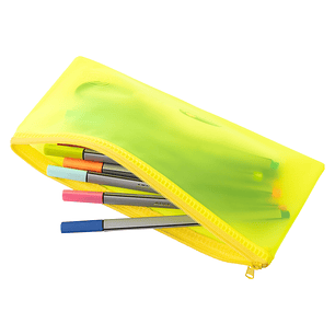 Estuche Escolar Pvc Amarillo Adix