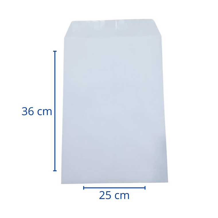 Saco 1/1 Oficio 25X36 Blanco Und Teknofas 1