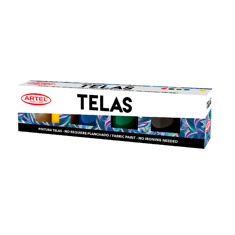 Estuche Pintura Telas 6 Col 15Ml Artel 1