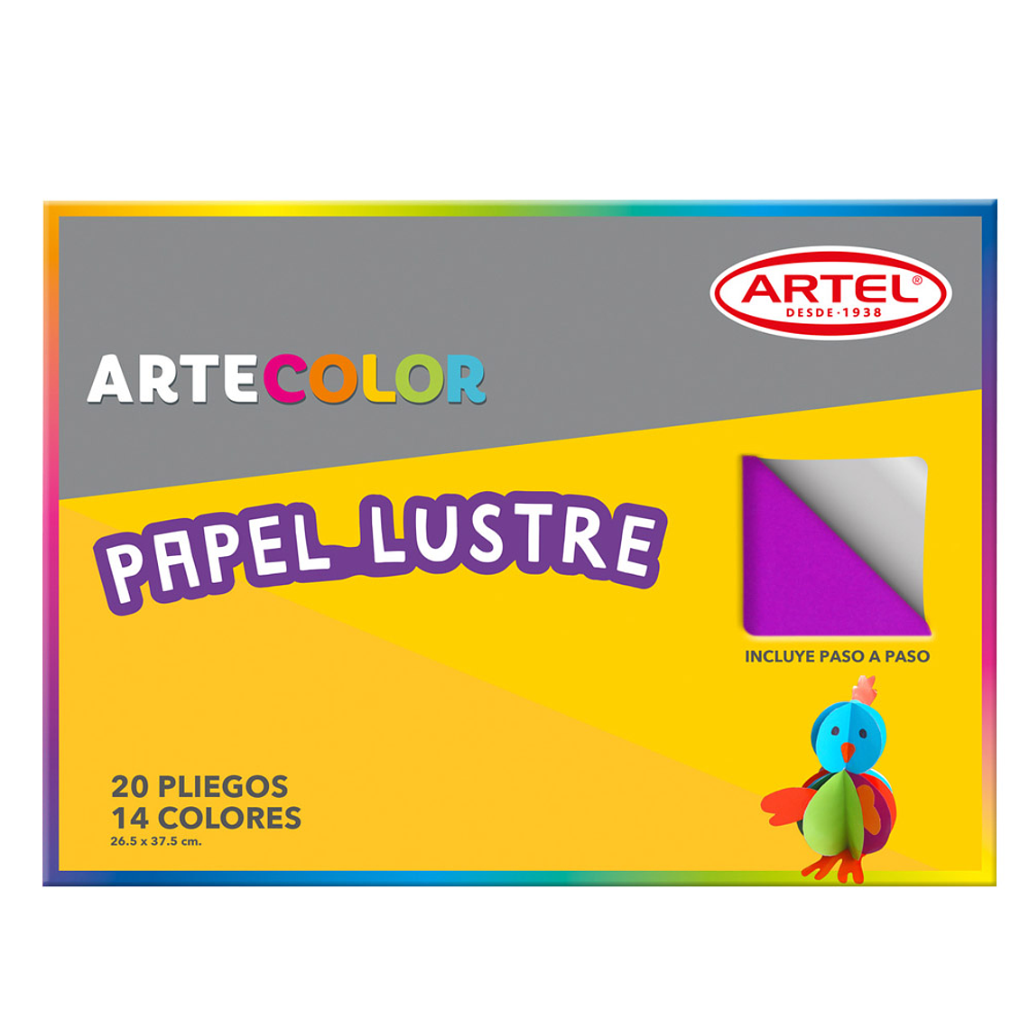 Estuche Pliego Artecolor Lustre 20 Pliego 26.5X37.5P Lustre 1