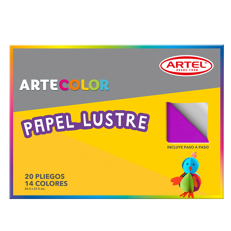 Estuche Pliego Artecolor Lustre 20 Pliego 26.5X37.5P Lustre 1