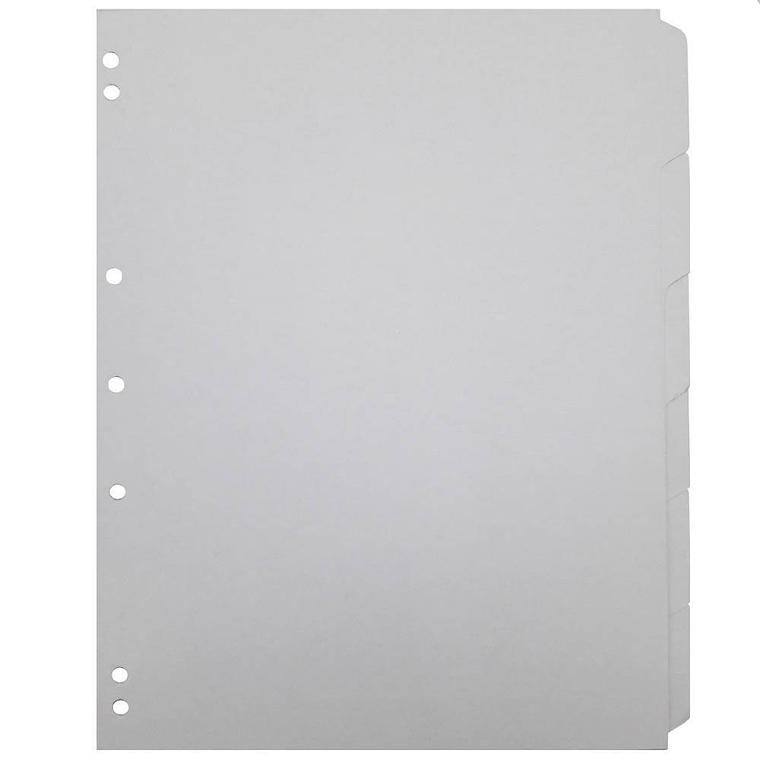 Separador Carta 6 Divisiones Blanco Halley 1