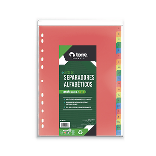 Separador Carta Cartulina Az Torre