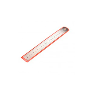 Regla Metalica 30 Cms Funda Roja Fultons